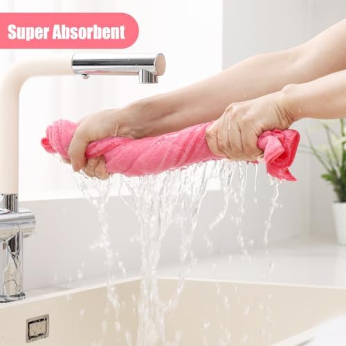 Homaxy Microfiber Kitchen Towels and Dishcloths Sets, 20 Pack - Image 3