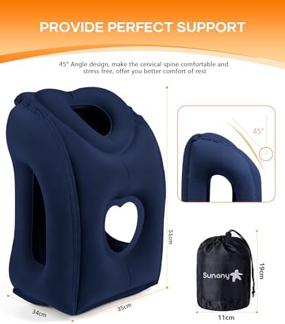 Sunany Travel Pillow, Upgraded Plane Pillow - Image 5