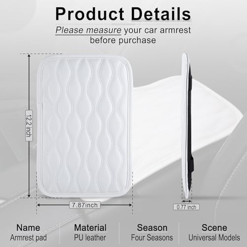 Amiss Auto Center Console Pad, Universal Waterproof Car Armrest Seat Box Cover - Image 5