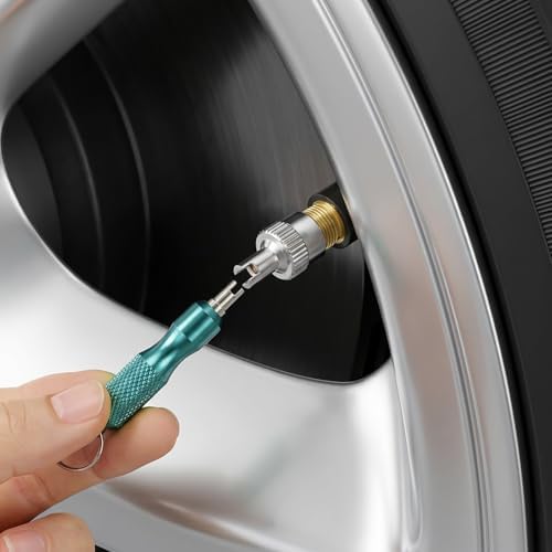 2 PCS Valve Core Removal Tool Keychain, Stainless Steel Tire Valve Stem Tool - Image 5