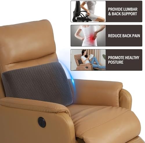 HOMBYS Lumbar Support Pillow for Recliner Chair, Memory Foam Back Support - Image 5