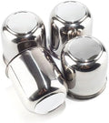 4Pcs 3.27" Stainless Trailer Wheel Center Caps, 3.41" H Chrome by DEWFLEW