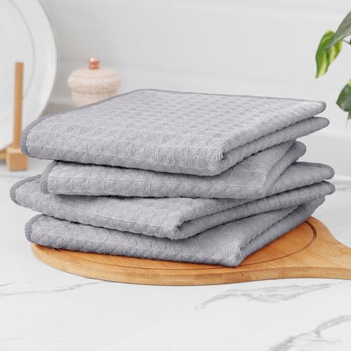 Homaxy Microfiber Kitchen Towels and Dishcloths Sets, 12 Pack - Image 6