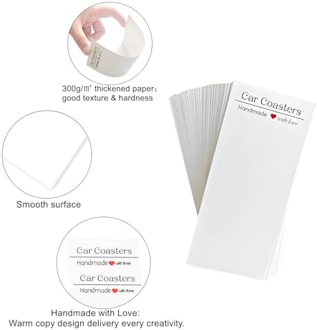 50 Sets Sublimation Car Coaster Packaging - Image 3