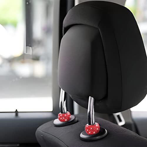 XINLIYA 4 Pack Car Headrest Collars, Bling Car Head Rest Collars Rings Decor - Image 6