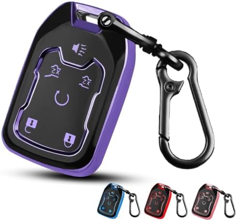 MILD EAST for Chevy GMC Key Fob Cover 6 Buttons Key Case 2016-2025 by MILDEAST
