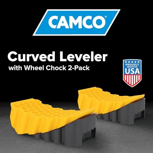 Camco Curved Camper/RV Leveler & Wheel Chock - Image 2
