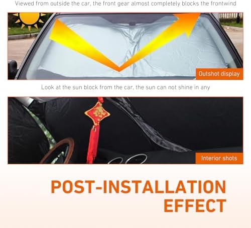 6 PCS Car Windshield Sunshades, Reflective Sun & Heat Insulation Shield Kit - Image 5