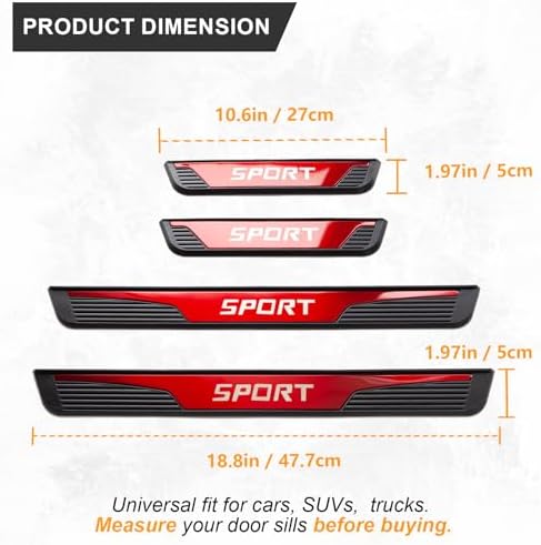 Stainless Steel Car Door Sill Protectors - Image 5