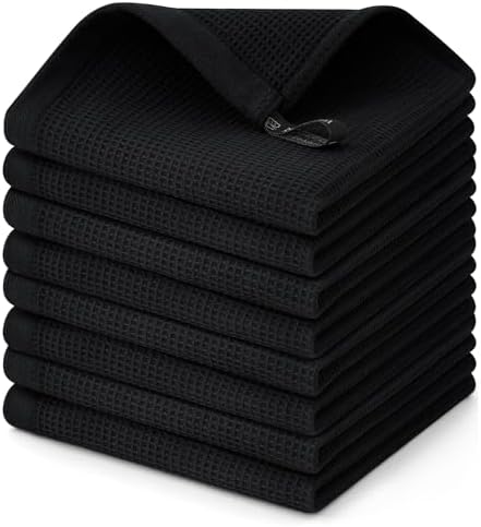 Homaxy 100% Cotton Waffle Weave Dish Cloths, 8 Pack by Homaxy