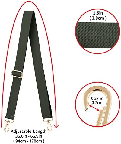 ZOOEASS Wide Shoulder Strap, Adjustable Replacement Belt Crossbody Canvas Bag - Image 3
