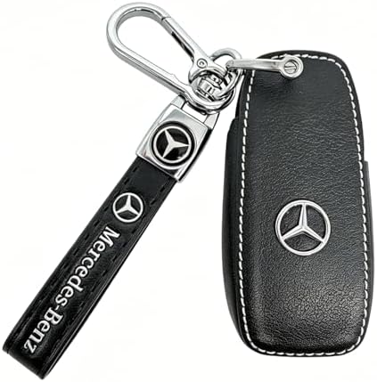 Leather Key Fob Cover for Mercedes-Benz, Full Protective Case by ZERAL