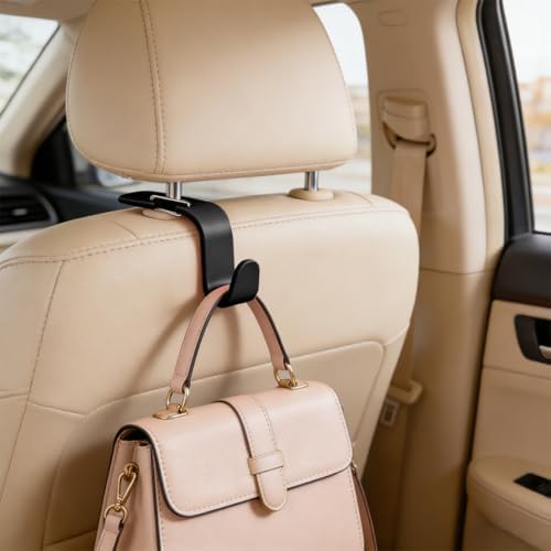 4PCS Car Seat Headrest Hook, Auto Interior Backseat Storage Hook Holder - Image 6