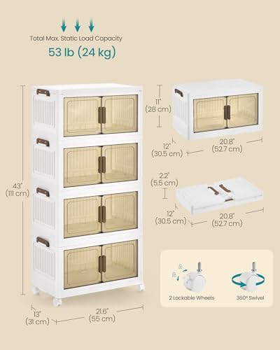 SONGMICS 48QT stackable storage bins - Image 6