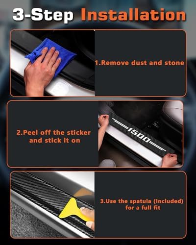 LINOAH Door Sill Protectors for RAM 1500 - Image 3