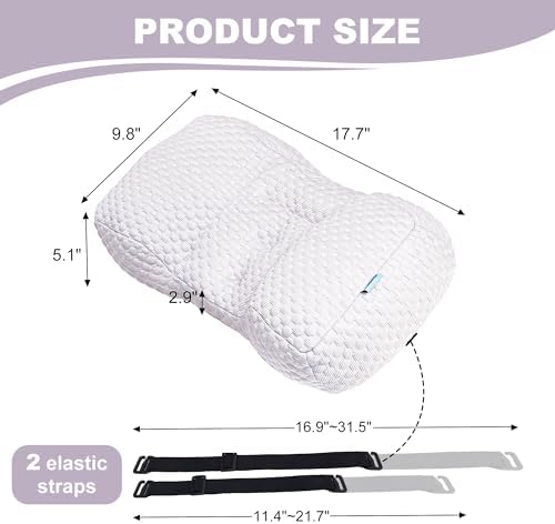 Adjustable Neck Pillow for Recliner, Headrest Pillow for Chair & Couch Support - Image 3