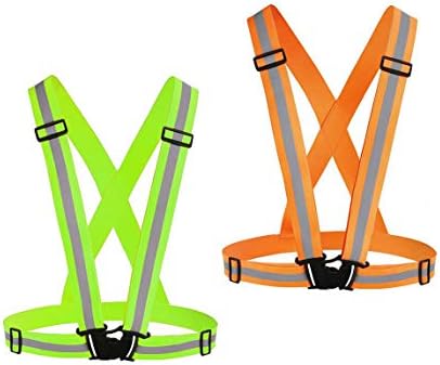 Chiwo Reflective Vest Running Gear 2Pack, High Visibility Safety Vest by Chiwo