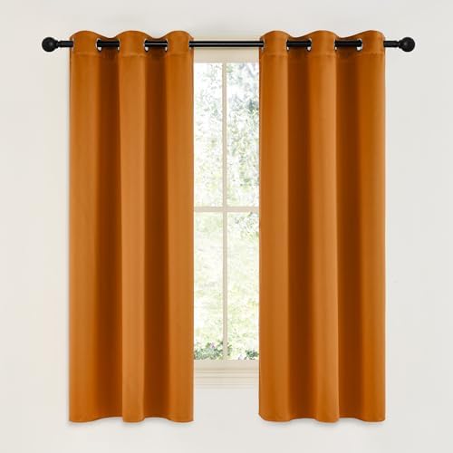 NICETOWN Room Darkening Cafe Satin Curtains by NICETOWN