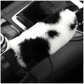 Cow Print Car Handbrake Cover, Cute Cow Print Anti-Slip Plush Handbrake by Unknown