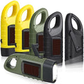 6 Pack Hand Crank Flashlights Solar Powered Flashlight by Mudder