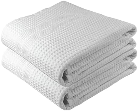 GILDEN TREE Waffle Bath Sheet Large Bath Towels Quick Dry Thin Body Towels by GildenTree