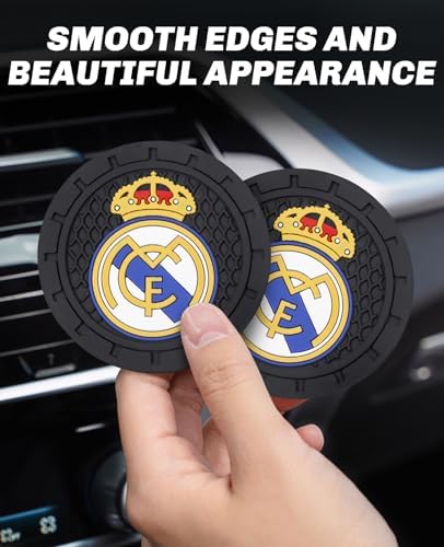 Cup Holder Insert Coaster for Real Madrid UEFA Fans, Anti Slip Car Cup Coaster - Image 7