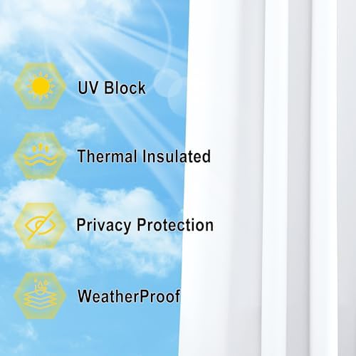 NICETOWN 2 PCs Waterproof Outdoor Curtains - Image 5