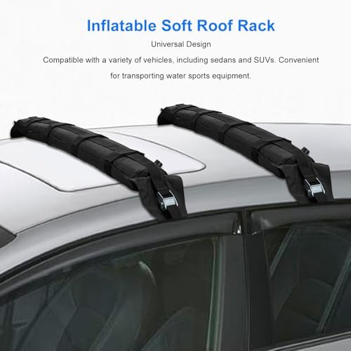 Jiawu Soft Roof Rack Pads for Surfboard, Heavy Duty Universal Car Roof Racks - Image 4