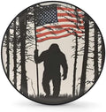 Rv Spare Tire Cover Wheel Bigfoot Forest Flag Tire Covers Wheel Protectors by FengQuGou