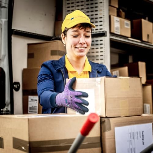 KAYGO Women's Work Gloves, Sandy Latex Grip, Breathable - Image 3