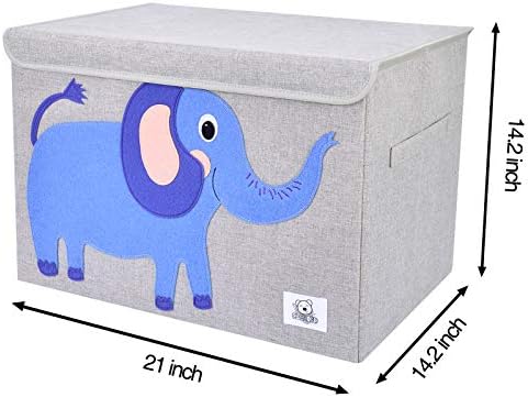 Large Toy Box Storage with Lid, Foldable Fabric Toy Chest Storage - Image 3