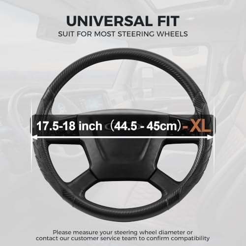 West Llama Semi Truck Steering Wheel Cover, Universal Fit 17.5-18 Inch Large - Image 2