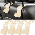 SINGARO Universal 4 Pack Car Seat Headrest Purse Hook, Carbon Fiber Back Seat by SINGARO
