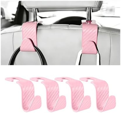 4PCS Car Seat Headrest Hook, Automotive Back Seat Storage Holder Hanger by ANFTDCO