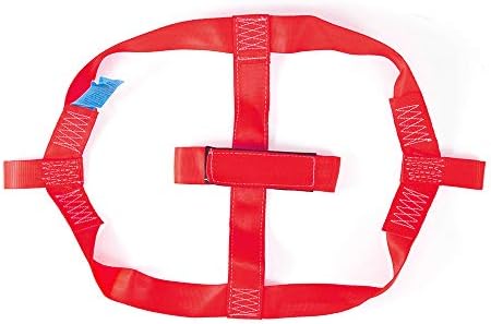 MOTO4U Universal Motorcycle Rear Wheel Tie down Strap in Red - Image 3