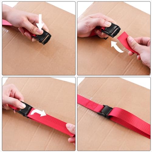 TRIWONDER Cinch Tie Down Strap Lashing Straps Heavy Duty Nylon Straps - Image 4