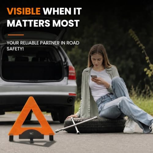 Lumen Wand 12 Pack LED Reflective Roadside Warning Emergency Triangle - Image 2