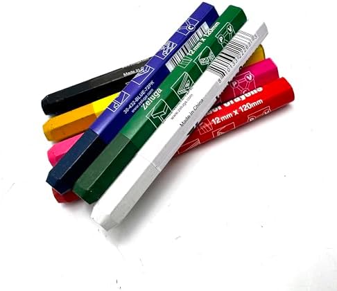 Zeluga 4.7in. x 0.47in. Hex Shape Industrial Lumber Marking Crayons - Image 7