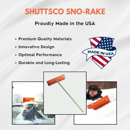 Snow Rake 18" Commercial Duty Snow Broom - Image 2