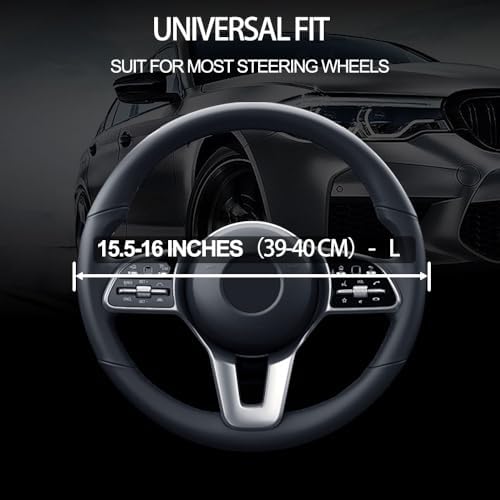 Leather Steering Wheel Cover for Ford F-150 - Image 2