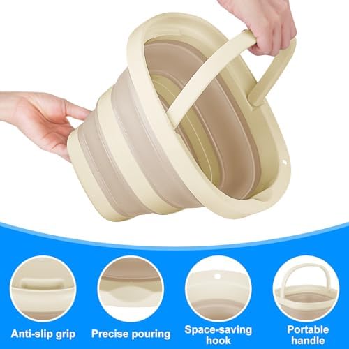 5L Collapsible Bucket with Handle, Mop Bucket - Image 4