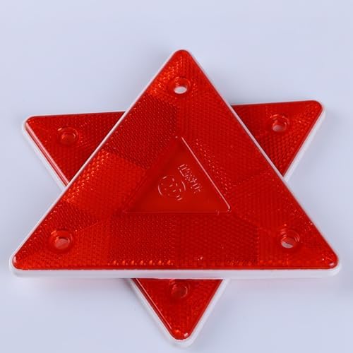 18 Pack Red Safety Reflector Warning Sign, 6 Inch Slow Moving Vehicle Sign - Image 7
