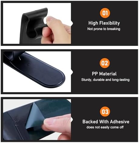 2 PCS Car Umbrella Holder Hooks, Self-Adhesive Auto Trunk Umbrella Storage - Image 5