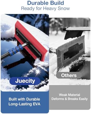 Roof Rakes for Snow Removal, Telescoping Snow Rake for House Roof, Solar Panels - Image 5