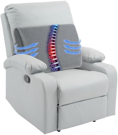 HOMBYS Lumbar Support Pillow for Recliner Chair, Memory Foam Back Support by HOMBYS