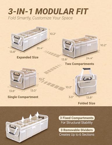 Car Trunk Organizer with Removable Lid - Image 3
