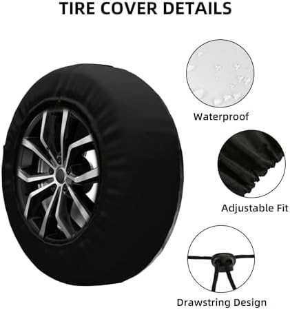 Spare Tire Cover Mountain Lake Tree Landscape Wheel Covers Weatherproof - Image 2