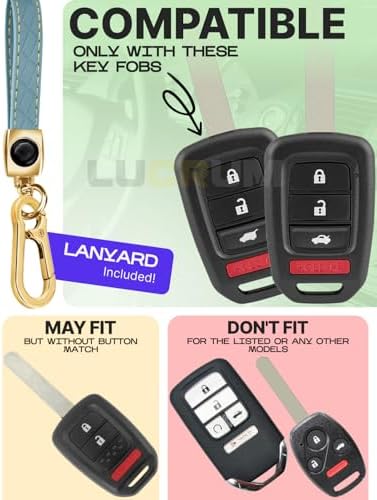 Lucrum Compatible with Honda Key Fob Cover & Keychain - Image 2