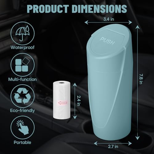 Car Trash Can Bin with Lid - Image 6