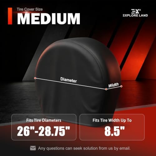 Explore Land Tire Covers 4 Pack Fit Tire Diameters 26-28.75 inch - Image 6